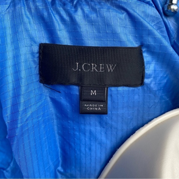 J. Crew Shiny Puffer Down Vest Medium - Picture 6 of 9
